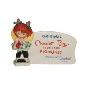 Goebel Hummel Red Heads Figurines Advertising Sign TMK-4 Vintage 1966